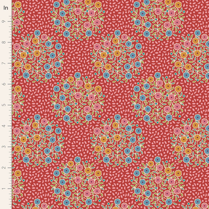 Pie in the Sky - Confetti in Red - 100493 - Half Yard