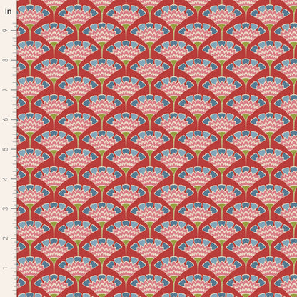 Pie in the Sky - Tasselflower in Red - 100495 - Half Yard