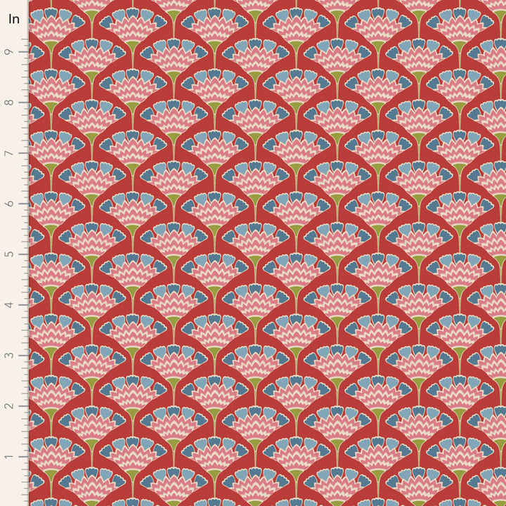 Pie in the Sky - Tasselflower in Red - 100495 - Half Yard