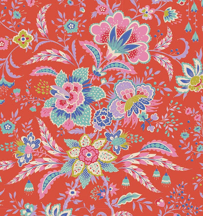 Bloomsville - Late Bloomer in Tomato - 100501 - Half Yard