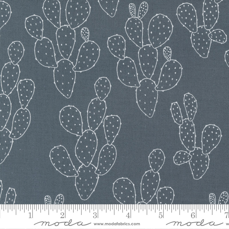 Hey Y'all - Cacti in Graphite - Alli K Design for Moda Fabrics - 11512 14 - Half Yard