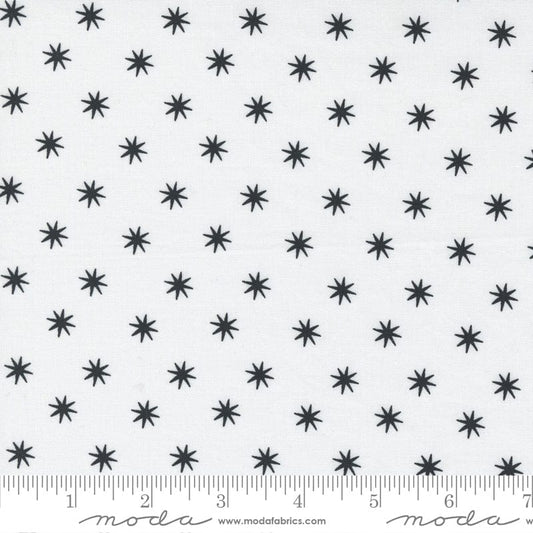 Cotton quilting fabric pattern called 'Lone Star in Paper'. Part of the 'Hey Y'all' fabric collection. Designed by Alli K for fabric company Moda Fabrics. SKU: 11515 11. 44-45 inch width.