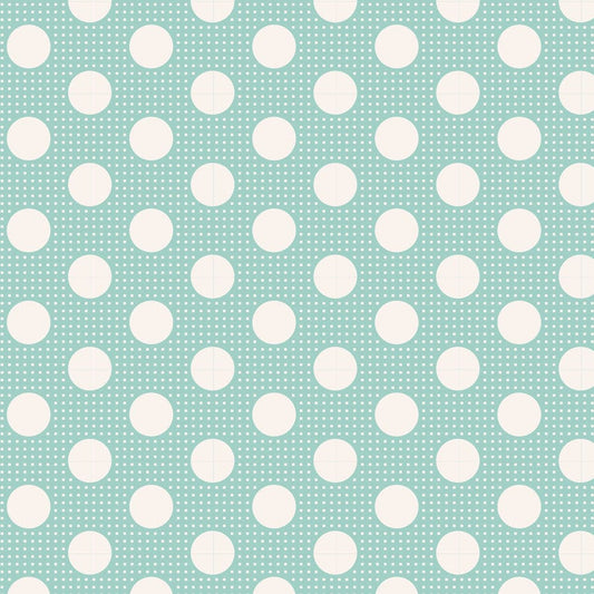 Cotton quilting fabric pattern called 'Medium Dots'. Part of the 'Tilda Medium Dots' fabric collection. Designed by Tilda Fabrics for fabric company Tilda Fabrics. SKU: 130001. 44-45 inch width.