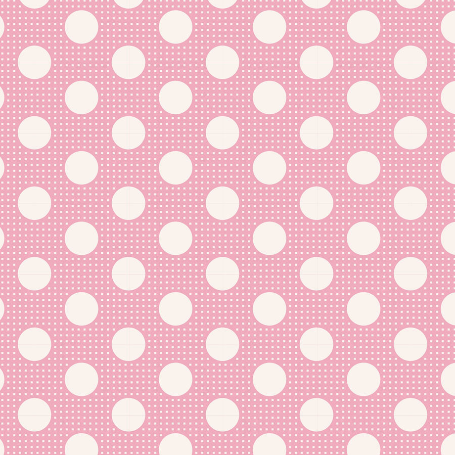 Tilda - Medium Dots - Pink - 130003 - Half Yard