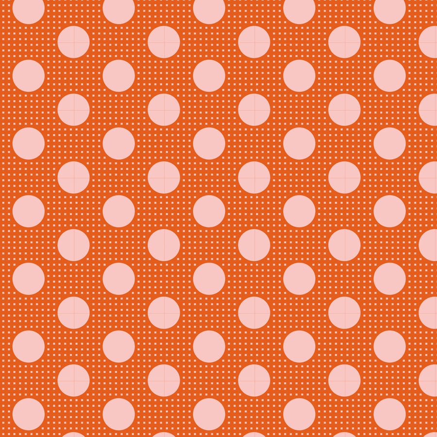 Tilda - Medium Dots - Ginger - 130007 - Half Yard