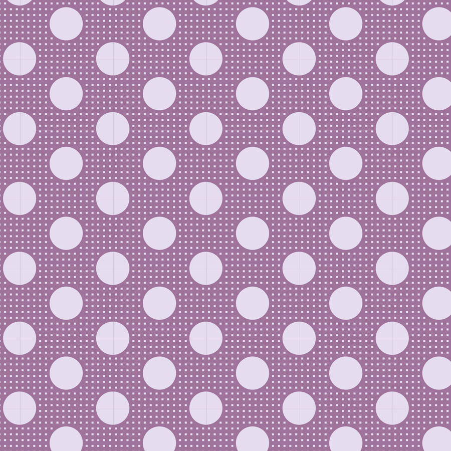 Tilda - Medium Dots - Lilac - 130009 - Half Yard