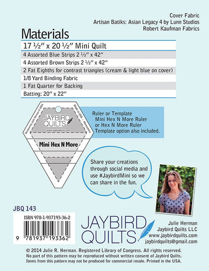 Mini Lotus - Jaybird Quilts - Paper Pattern - JBQ 143