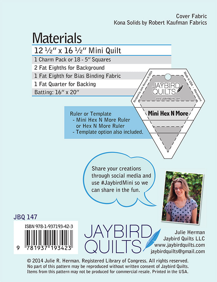 Mini Delight - Jaybird Quilts - Paper Pattern - JBQ 147