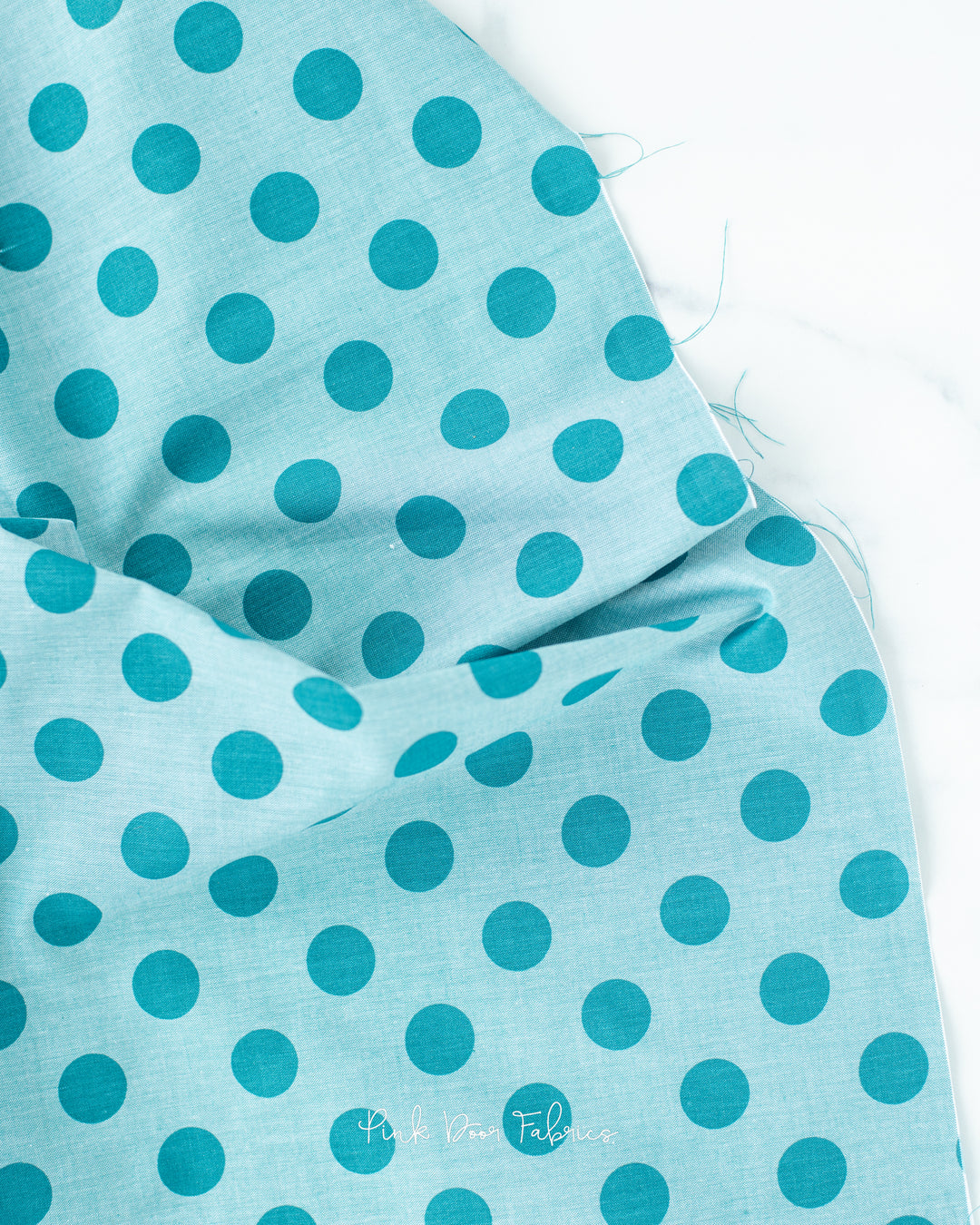 Chambray Dots - Aqua - 160058 - Half Yard