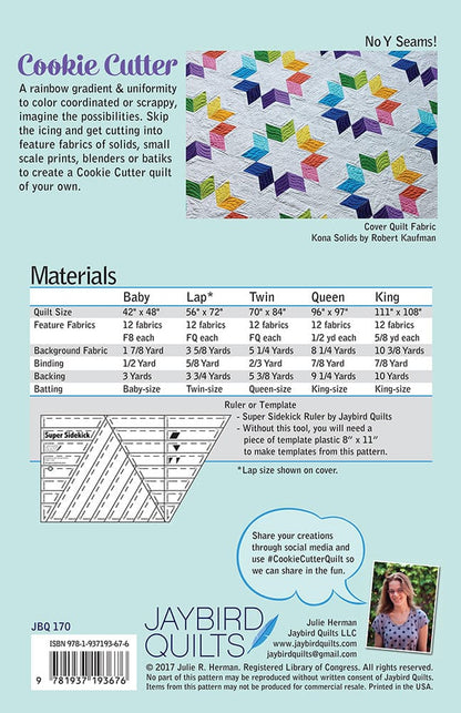 Cookie Cutter - Jaybird Quilts - Paper Pattern - JBQ 170