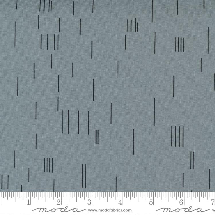 Modern BG Even More Paper - Strokes in Steel - Zen Chic for Moda Fabrics - 1764 27 - Half Yard