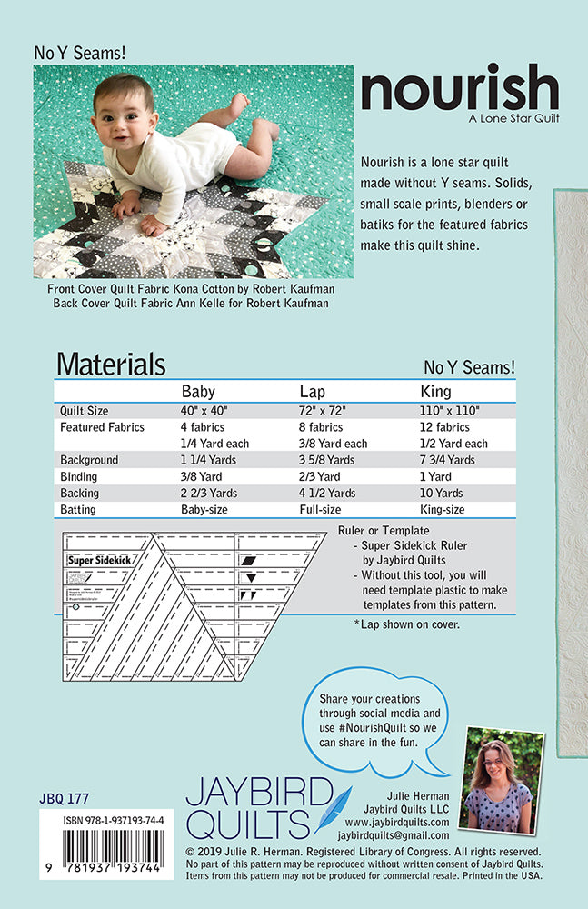 Nourish - Jaybird Quilts - Paper Pattern - JBQ 177