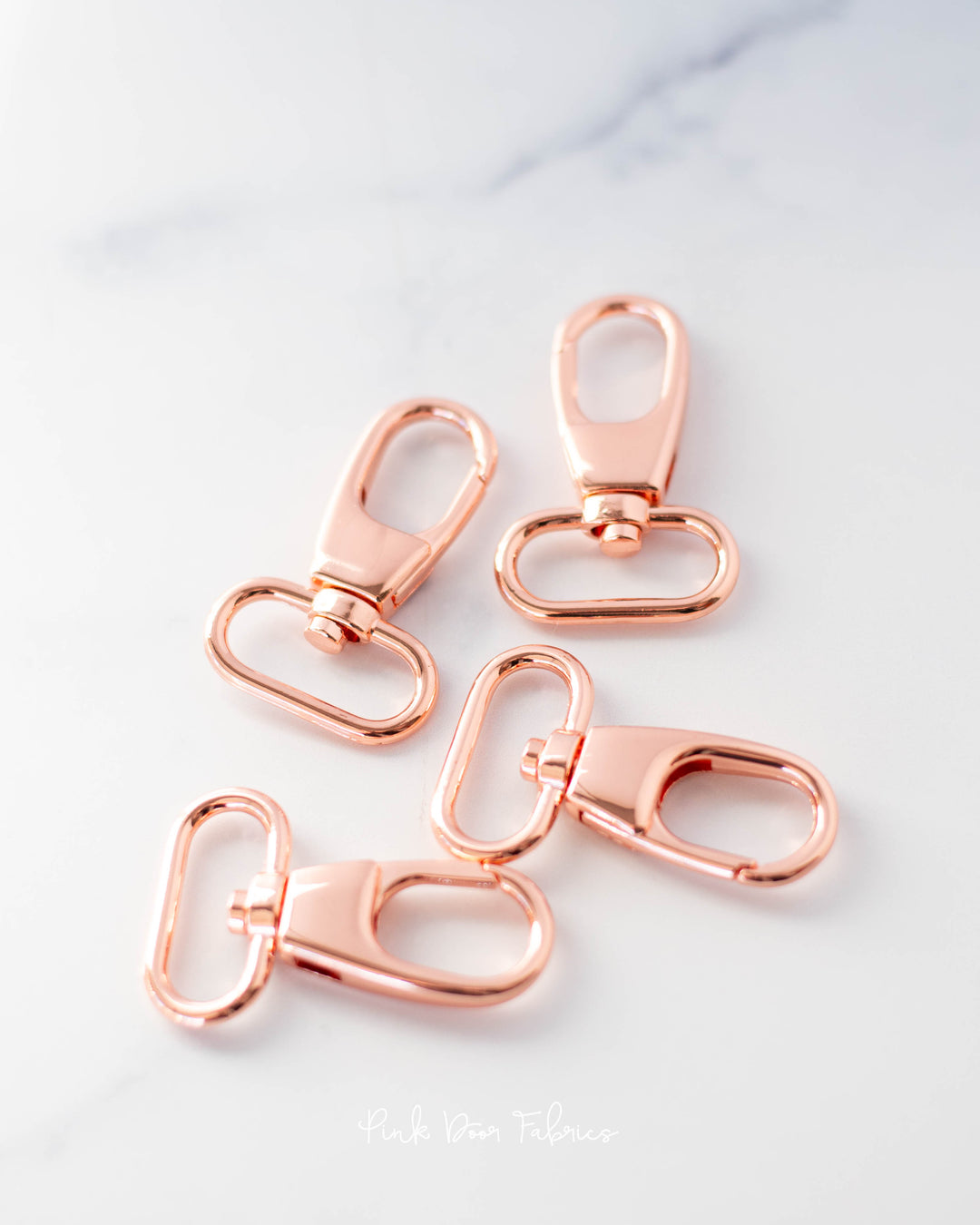 Pink Door Hardware - 1" Swivel Clip - Rose Gold - 2 per Pkg. - PDF_RG1SW