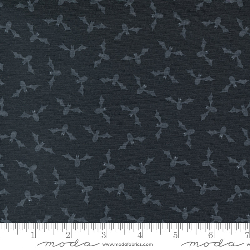 Too Cute to Spook - Wing Ding in Black Cat - Me and My Sister Designs for Moda - 22423 11 - Half Yard