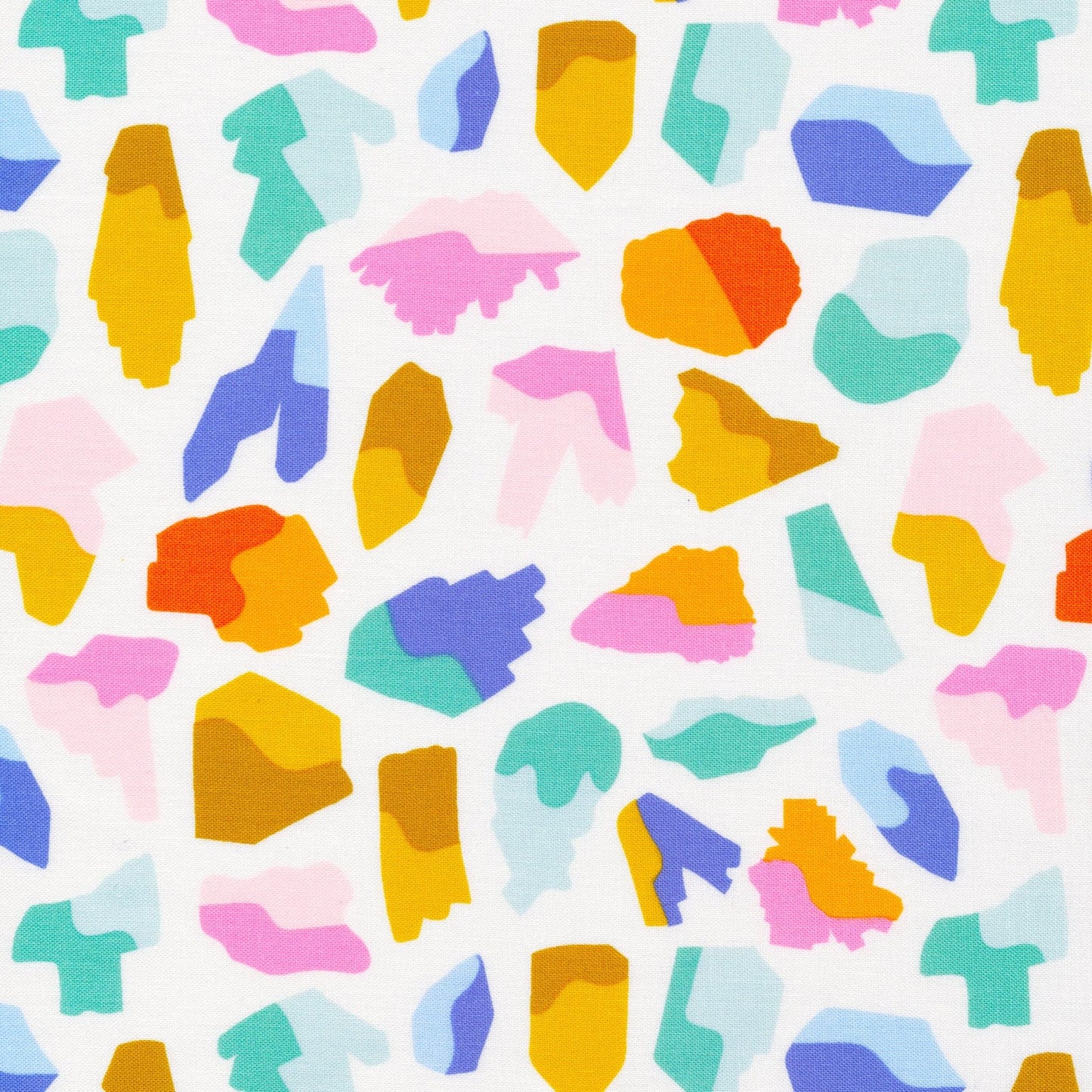 Cotton quilting fabric pattern called 'Crystallized'. Part of the 'Stardust' fabric collection. Designed by Elizabeth Olwen for fabric company Cloud 9 Fabrics. SKU: 227167. 44-45 inch width.