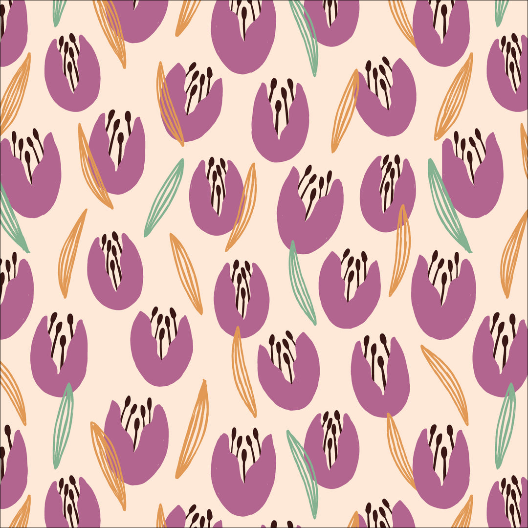 Blooming Revelry - Tossed Tulips - 227323 - Half Yard