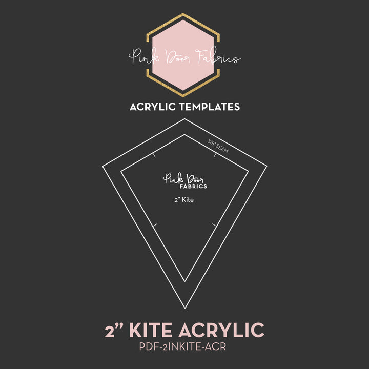 2" Kite - Acrylic Template only - PDF-2INKITE