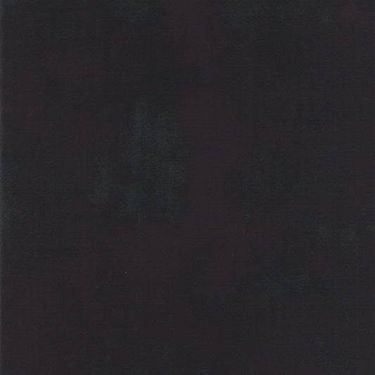 Cotton quilting fabric pattern called 'Grunge in Black Dress'. Part of the 'Grunge Basics' fabric collection. Designed by Basic Grey for fabric company Moda Fabrics. SKU: 30150-165. 44-45 inch width.