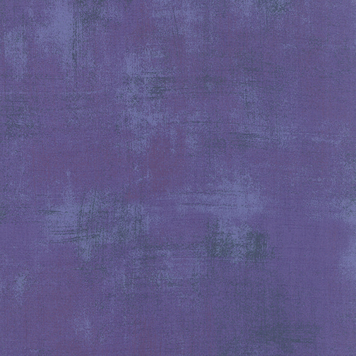 Cotton quilting fabric pattern called 'Grunge in Hyacinth'. Part of the 'Grunge Basics' fabric collection. Designed by Basic Grey for fabric company Moda Fabrics. SKU: 30150 294. 44-45 inch width.