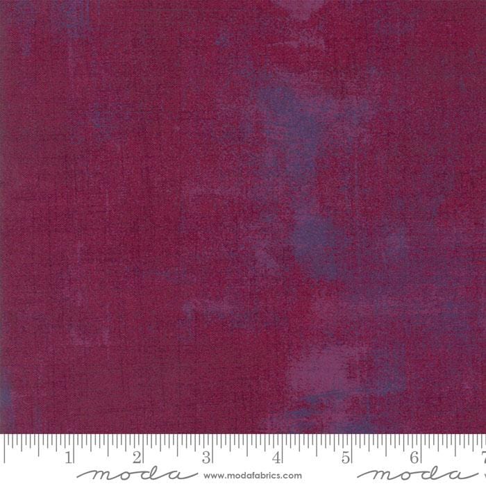 Cotton quilting fabric pattern called 'Grunge in Boysenberry'. Part of the 'Grunge Basics' fabric collection. Designed by Basic Grey for fabric company Moda Fabrics. SKU: 30150-335. 44-45 inch width.