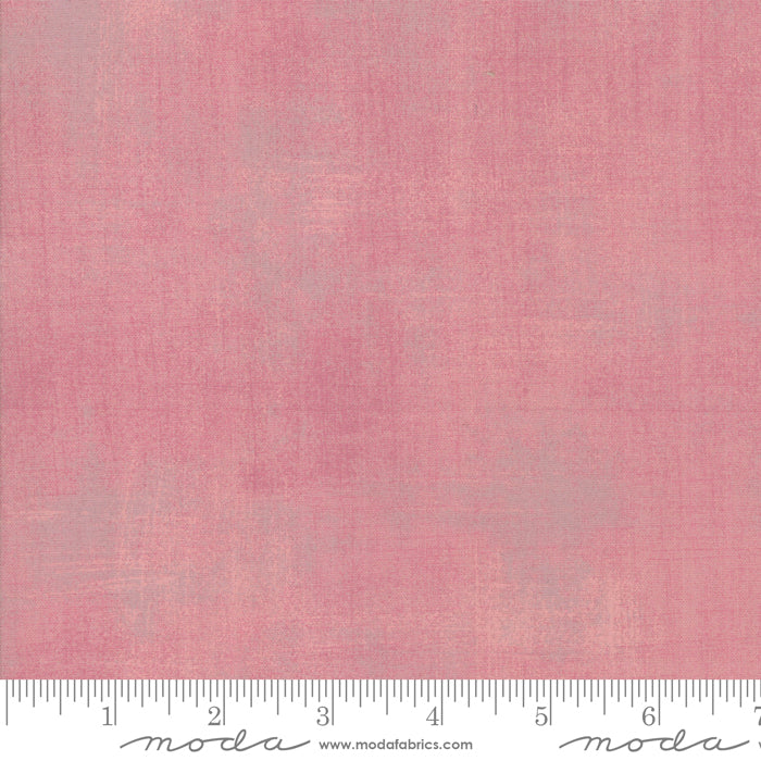 Cotton quilting fabric pattern called 'Grunge in Sweetheart'. Part of the 'Grunge Basics' fabric collection. Designed by Basic Grey for fabric company Moda Fabrics. SKU: 30150 471. 44-45 inch width.