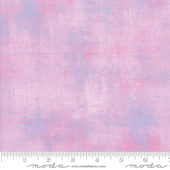 Cotton quilting fabric pattern called 'Grunge in Lupine'. Part of the 'Grunge Basics' fabric collection. Designed by Basic Grey for fabric company Moda Fabrics. SKU: 30150 472. 44-45 inch width.