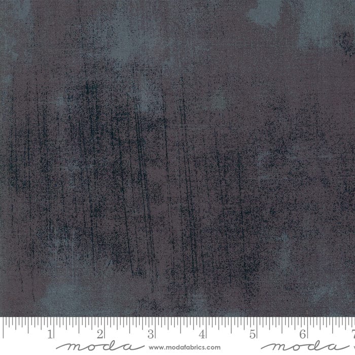 Cotton quilting fabric pattern called 'Grunge in Cordite'. Part of the 'Grunge Basics' fabric collection. Designed by Basic Grey for fabric company Moda Fabrics. SKU: 30150 454. 44-45 inch width.