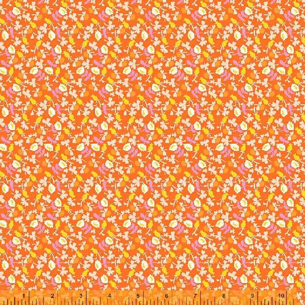 Lucky Rabbit - Calico in Red Orange - 37027A-12 - Half Yard