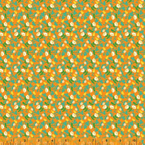 Lucky Rabbit - Calico in Orange - 37027A-9 - Half Yard