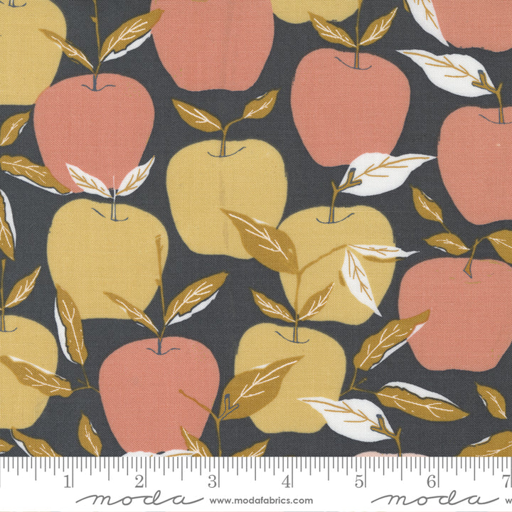Midnight in the Garden - Enchanted Apple in Charcoal - Fancy That Design House & Co. for Moda Fabrics - 43121 13 - Half Yard
