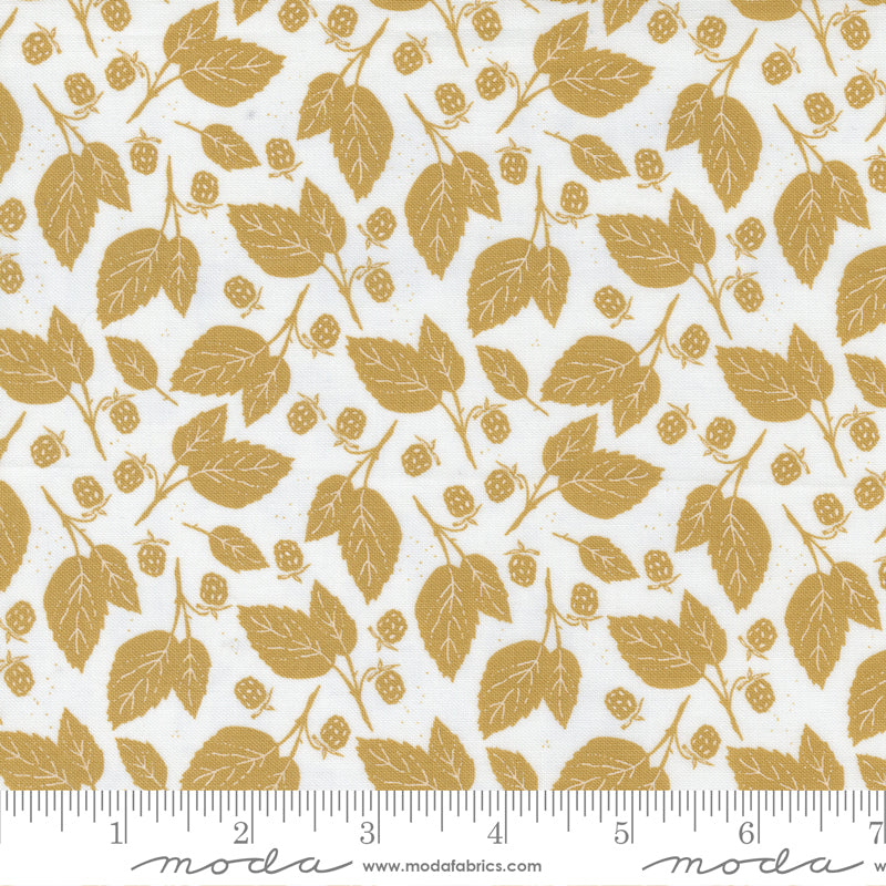 Midnight in the Garden - Blackberry Bramble in Gold - Fancy That Design House & Co. for Moda Fabrics - 43125 11 - Half Yard