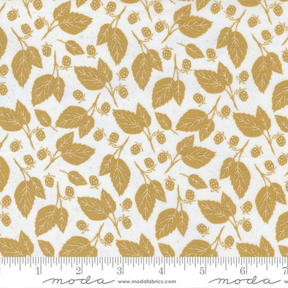 Midnight in the Garden - Blackberry Bramble in Gold - Fancy That Design House & Co. for Moda Fabrics - 43125 11 - Half Yard