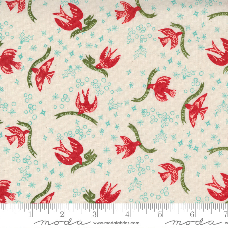 Cheer & Merriment - Good Tidings in Natural - Fancy That Design House & Co. for Moda Fabrics - 45532 11 - Half Yard