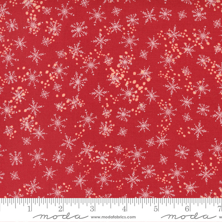 Cheer & Merriment - Snowfall in Cranberry - Fancy That Design House & Co. for Moda Fabrics - 45535 13 - Half Yard