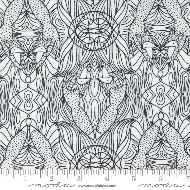 Nocturnal - Hidden Foxes in Moon - Gingiber for Moda Fabrics - 48335 11 - Half Yard