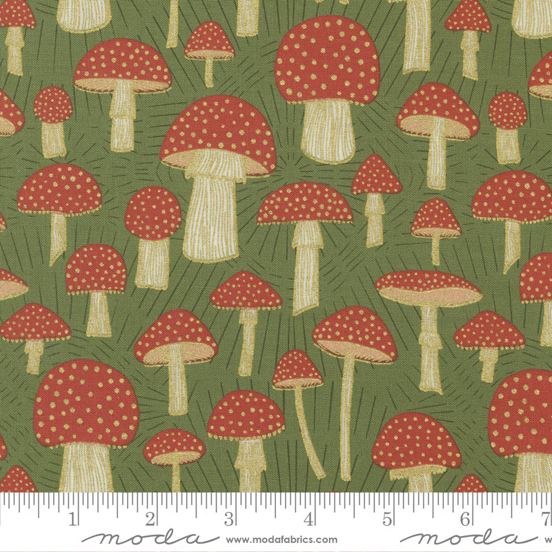 Meadowmere - Toadstool in Fern - 48365 32M - Half Yard