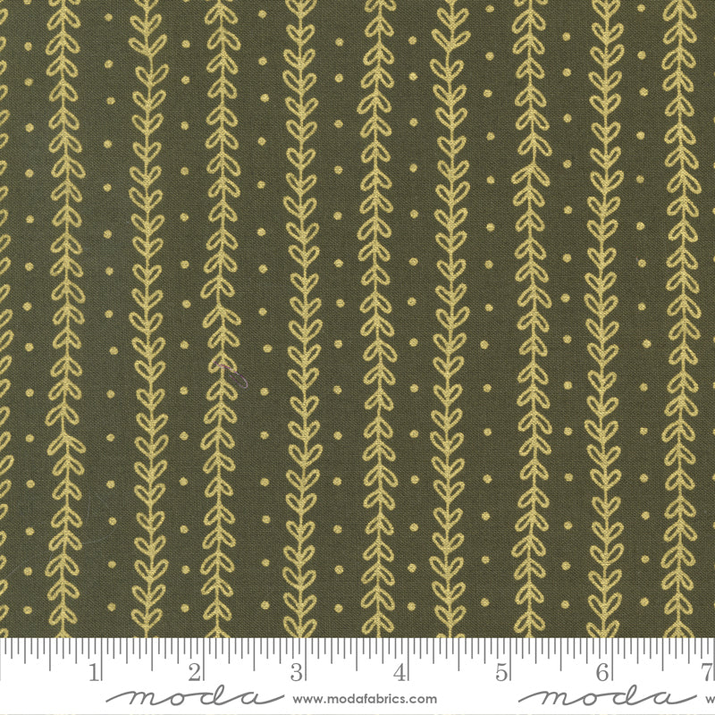 Meadowmere - Petal Stripes in Forest - 48367 13M - Half Yard