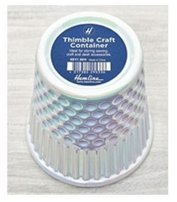 Thimble Craft Container - Pearl White Finish - 4911WH