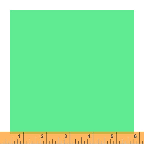 Cotton quilting fabric pattern called 'Minty'. Part of the 'Ruby and Bee Solids' fabric collection. Designed by Heather Ross for fabric company Andover Fabrics. SKU: 51583 25. 44-45 inch width.