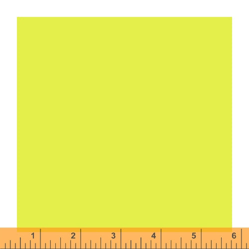 Cotton quilting fabric pattern called 'Limeade'. Part of the 'Ruby and Bee Solids' fabric collection. Designed by Heather Ross for fabric company Andover Fabrics. SKU: 51583 28. 44-45 inch width.