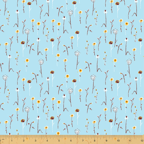 Far Far Away III - Wildflowers in Light Blue - Heather Ross for Windham Fabrics - 52757-14 - Half Yard