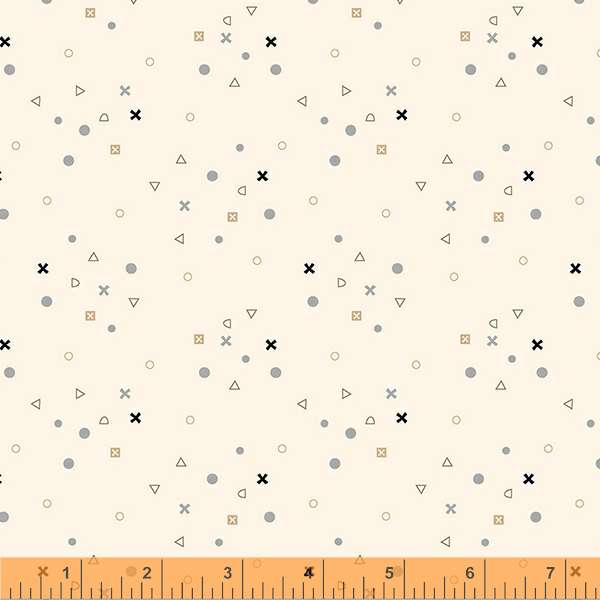 Little Whispers - XOXO in Parchment - 53181-3 - Half Yard