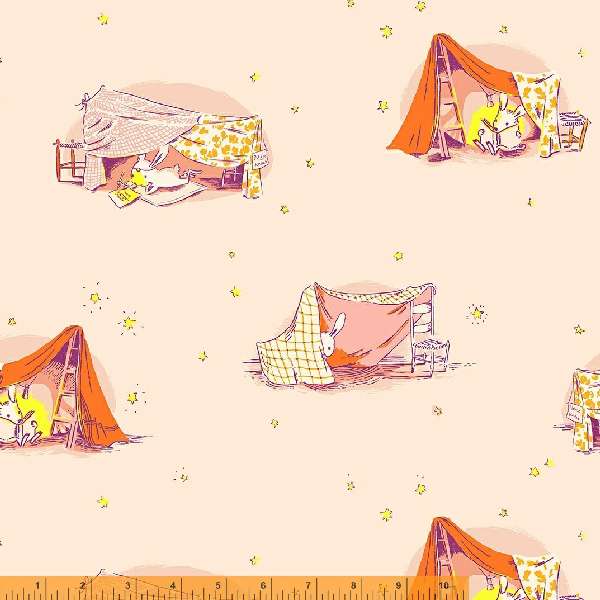 Lucky Rabbit - Quilt Tent in Blush - 53242-3 - Half Yard