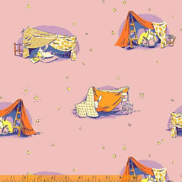 Lucky Rabbit - Quilt Tent in Lilac - 53242-4 - Half Yard