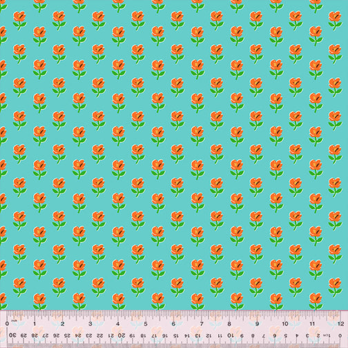 Country Mouse - Provence in Teal - 53473-4 - Half Yard