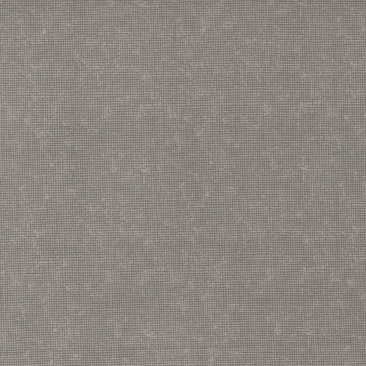 Cotton quilting fabric pattern called 'Screen in Concrete'. Part of the 'Late Octover' fabric collection. Designed by Sweetwater Road for fabric company Moda Fabrics. SKU: 55596 25. 44-45 inch width.