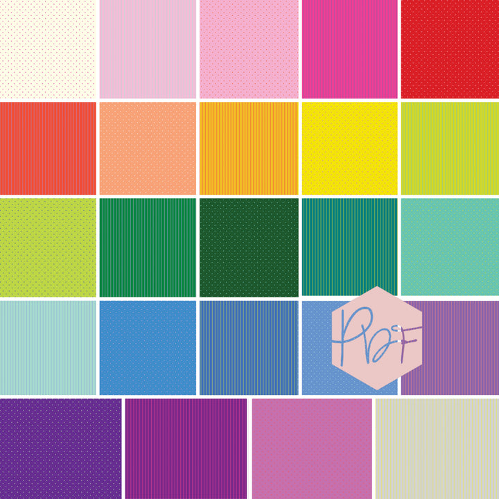 Tula Pink True Colors 2022 - Fat Quarter Bundle of 24 Prints - Tula Pink for Free Spirit - FB2FQTP.TINYCOOR