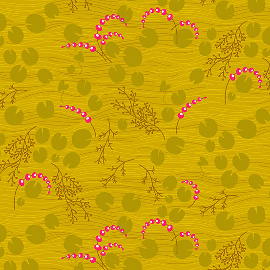 Thicket - Pond in Chartreuse - A-431-N - Half Yard
