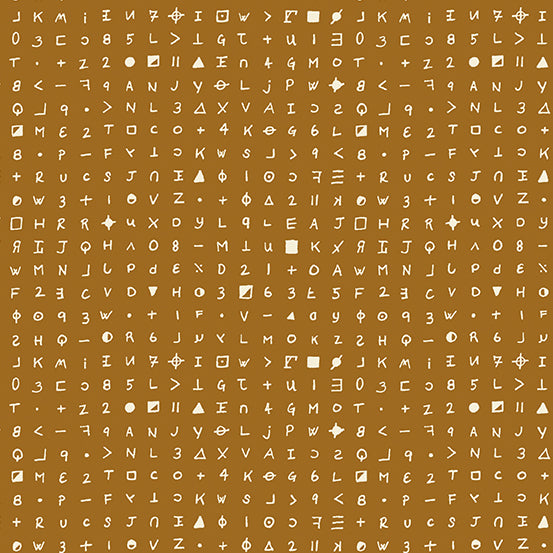 Sleuth - Cryptograph in Rusty - A-459-N - Half Yard