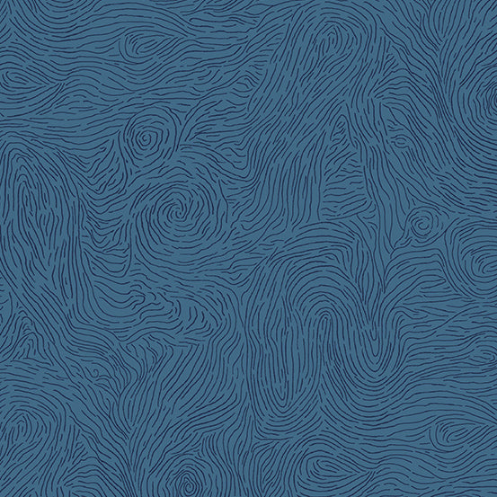 Sleuth - Whorls in Blue Moon - A-771-B - Half Yard